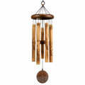 Carillon à vent en bambou brun 90 cm suspension décorative